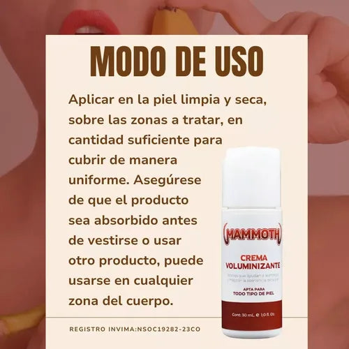MAMMOTH - Crema Voluminizadora