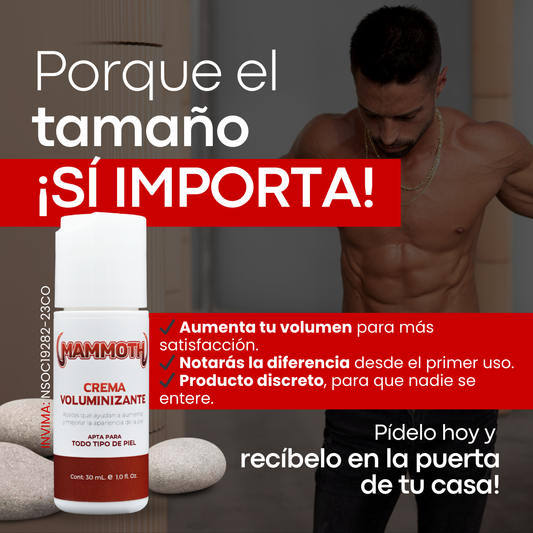 MAMMOTH - Crema Voluminizadora