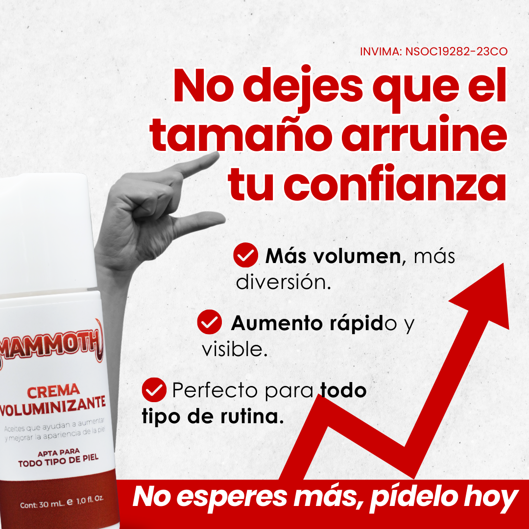 MAMMOTH - Crema Voluminizadora